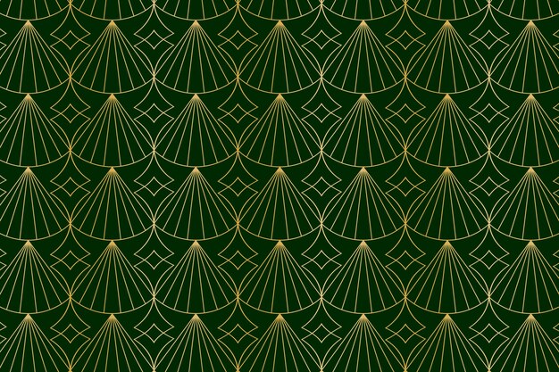 Diseño de patrón art deco degradado