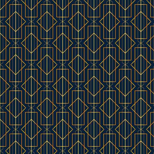 Diseño de patrón art deco degradado
