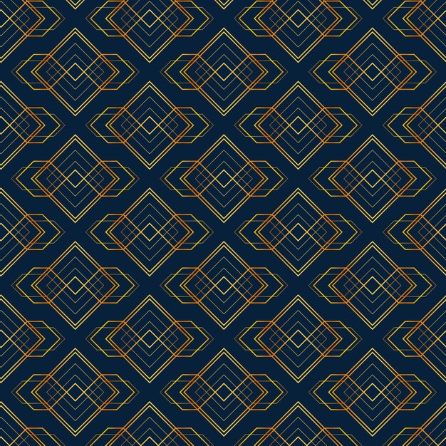 Diseño de patrón art deco degradado
