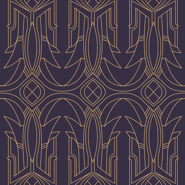 Diseño de patrón art déco