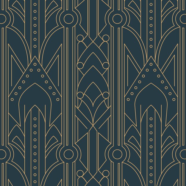 Diseño de patrón art déco