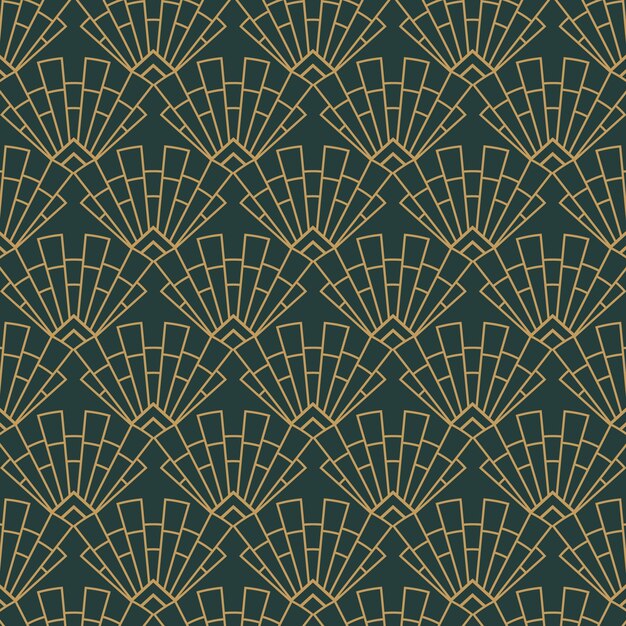 Diseño de patrón art déco