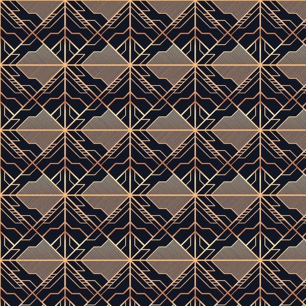 Diseño de patrón art déco