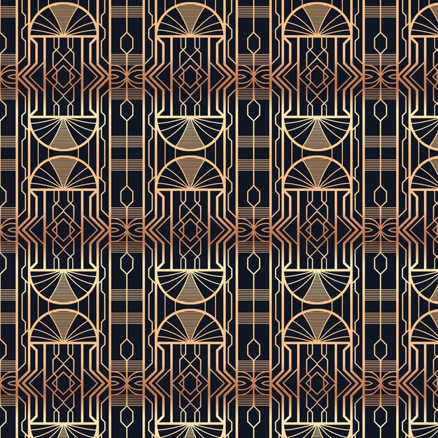 Diseño de patrón art déco