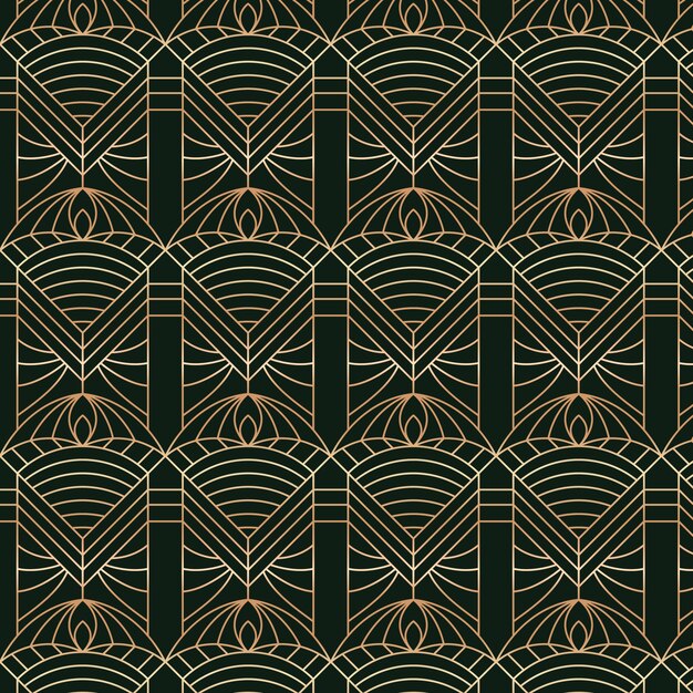 Diseño de patrón art déco