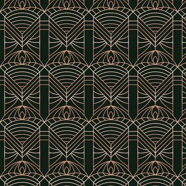 Diseño de patrón art déco