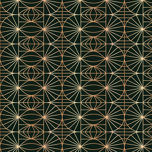 Diseño de patrón art déco