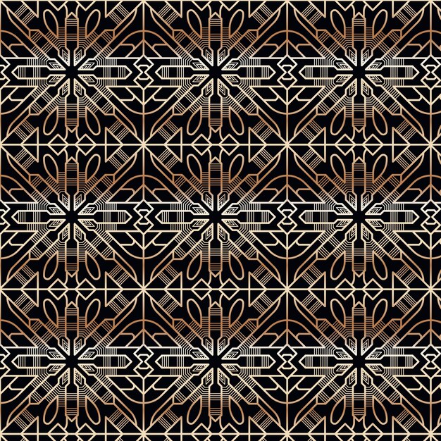 Diseño de patrón art déco
