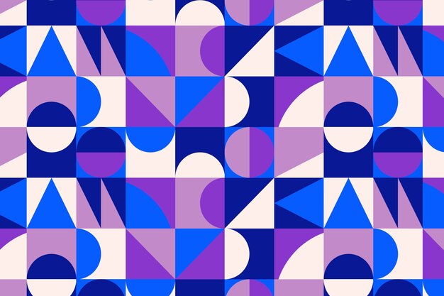 Diseño de patrón de bloques de color de diseño plano