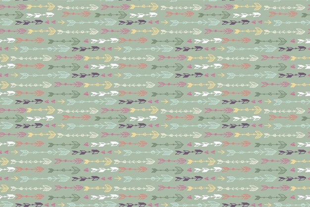 Diseño de patrón boho dibujado a mano grabado