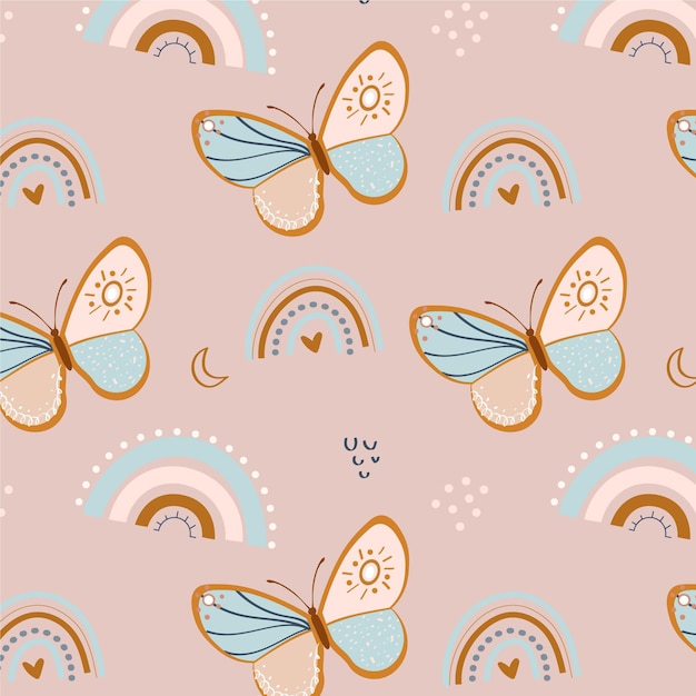 Diseño de patrón boho