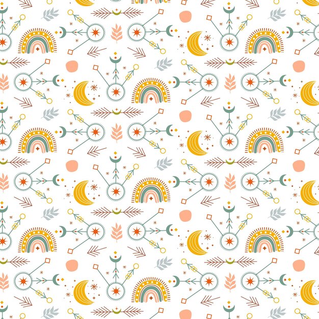 Diseño de patrón boho