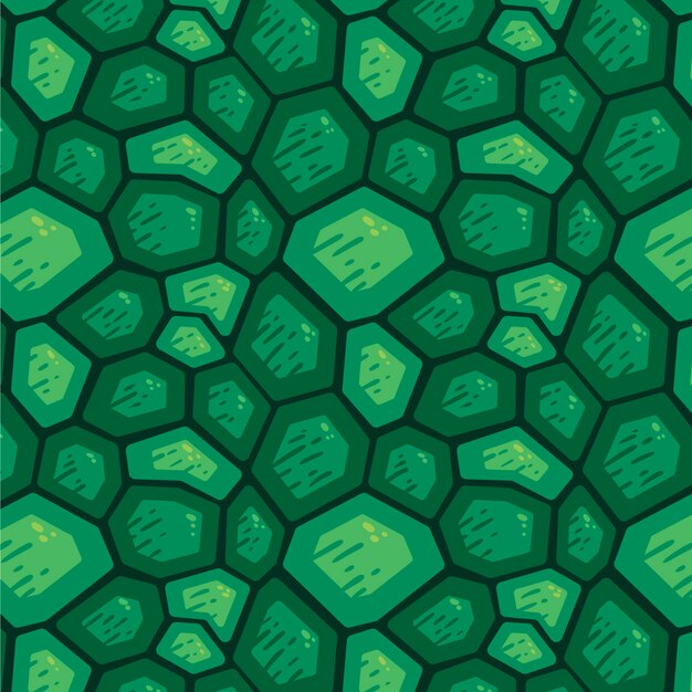Diseño de patrón de caparazón de tortuga dibujado a mano