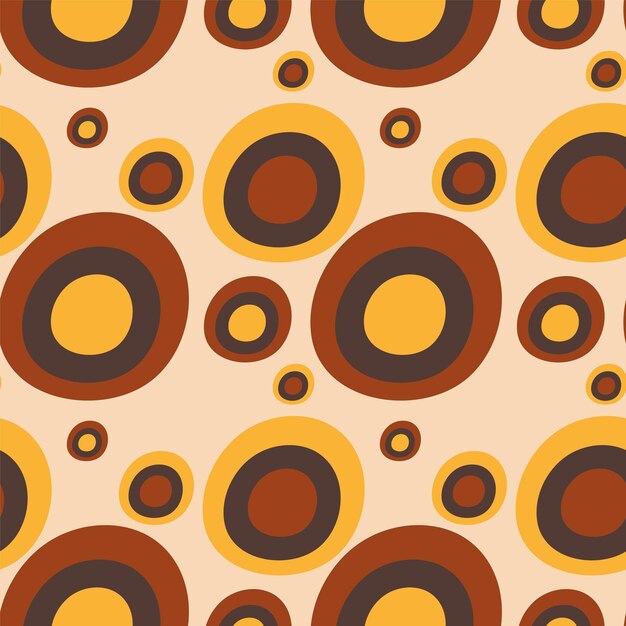 Diseño de patrón circular retro