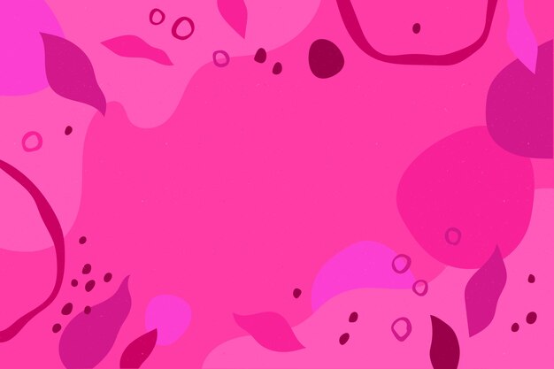 Diseño de patrón de color brillante de diseño plano dibujado a mano