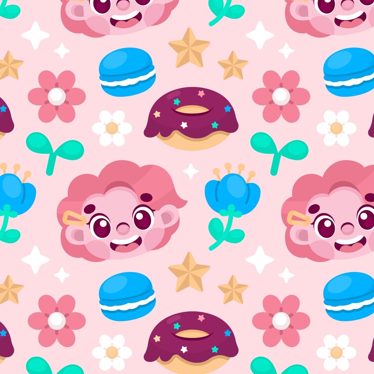 Vector gratuito diseño de patrón de color pastel de caramelo