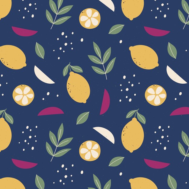 Diseño de patrón de colores aw dibujado a mano
