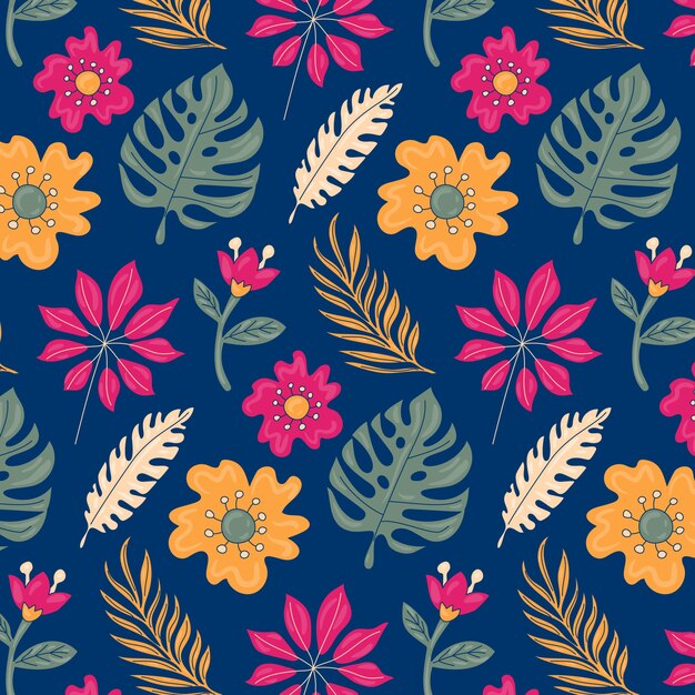 Diseño de patrón de colores aw dibujado a mano