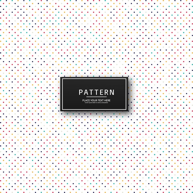 Diseño de patrón de colores punteado