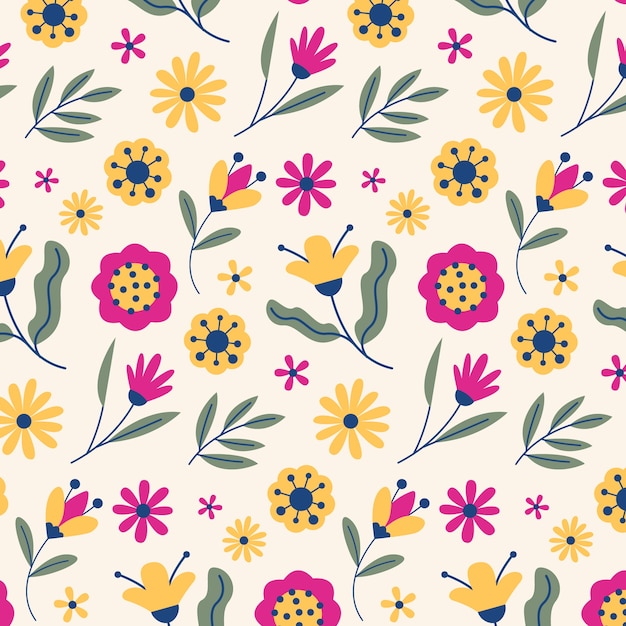 Diseño de patrón de colores a/w dibujado a mano