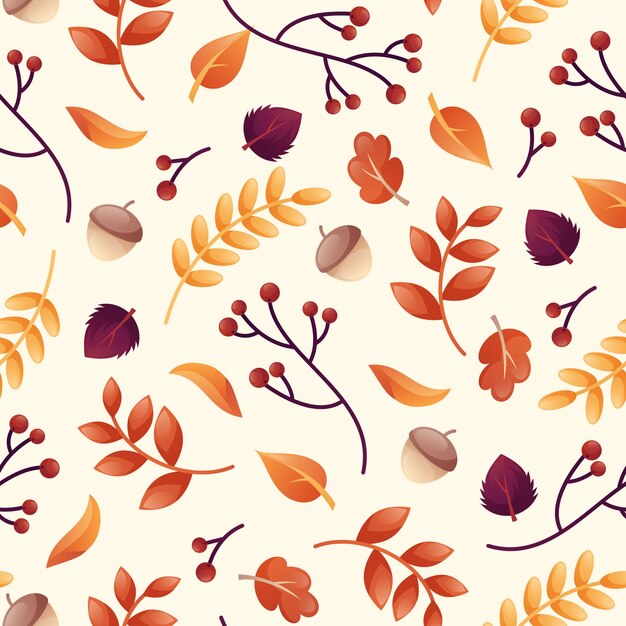 Diseño de patrón degradado para la celebración de la temporada de otoño.