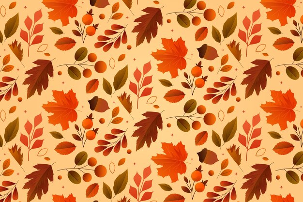 Diseño de patrón degradado para la celebración de la temporada de otoño.