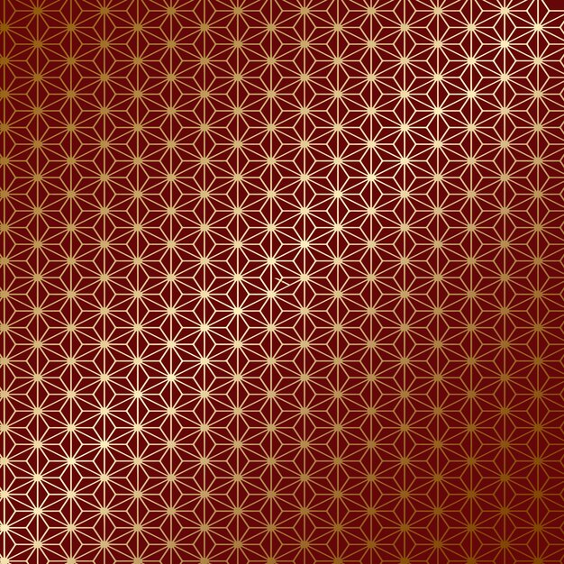 Diseño de patrón elegante en rojo y dorado.