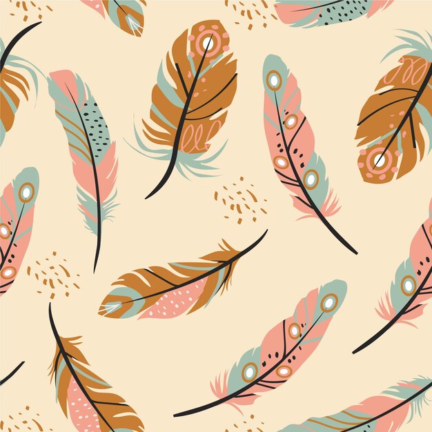 Diseño de patrón de estilo boho