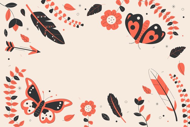 Vector gratuito diseño de patrón estilo boho