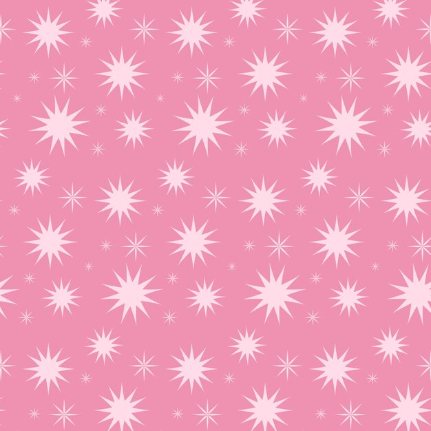 Diseño de patrón de estrella dibujado a mano
