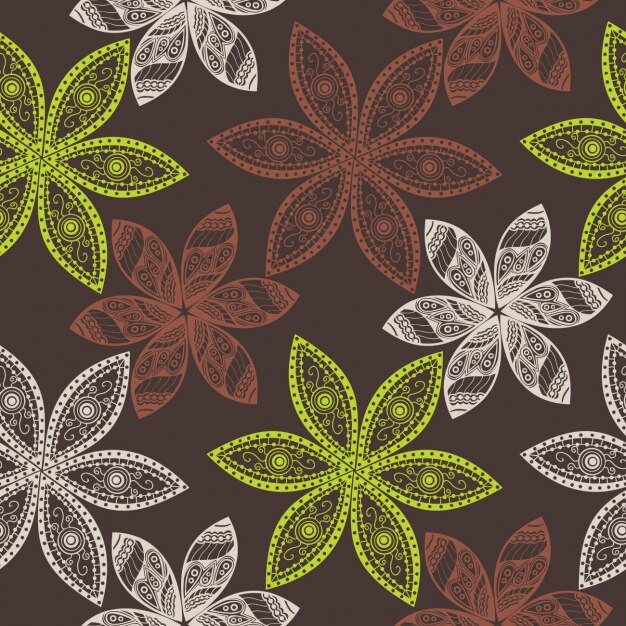 Vector gratuito diseño de patrón floral