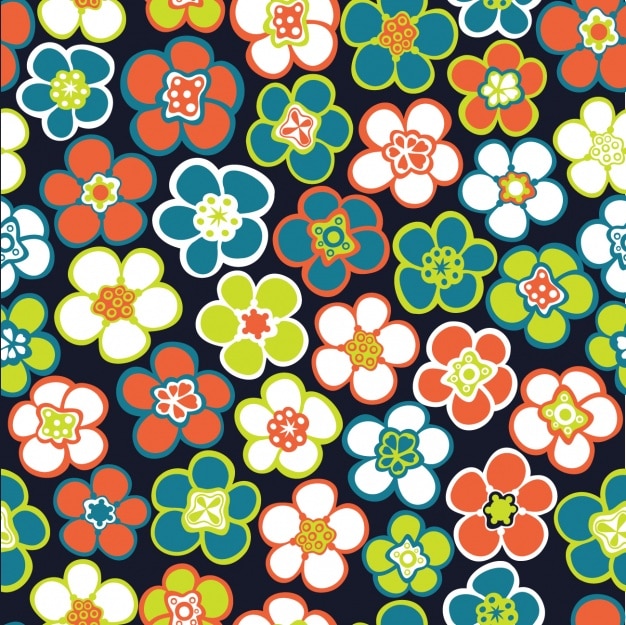 Diseño de patrón floral