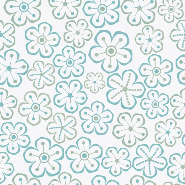 Diseño de patrón floral