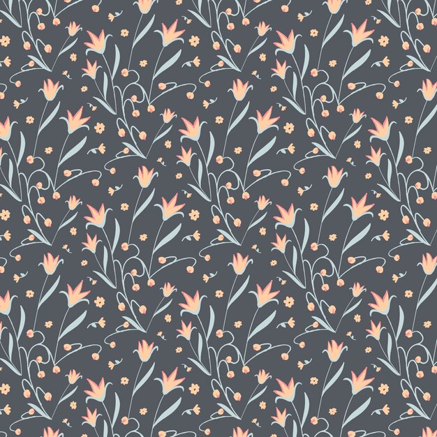 Diseño de patrón floral