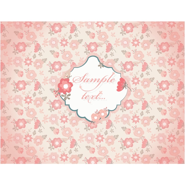 Diseño de patrón floral