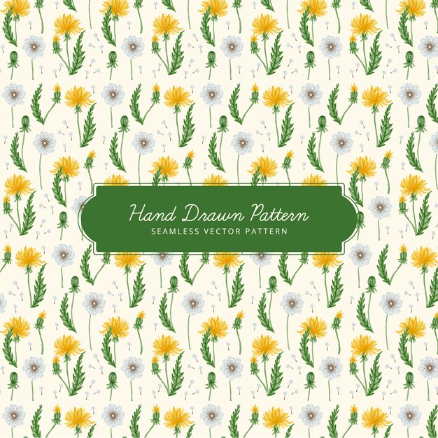 Diseño de patrón floral