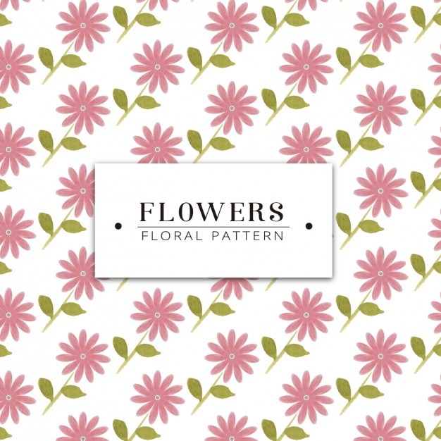 Vector gratuito diseño de patrón de flores coloridas