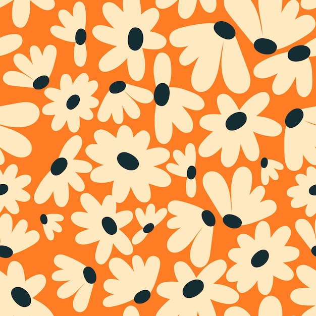 Diseño de patrón de flores maravilloso