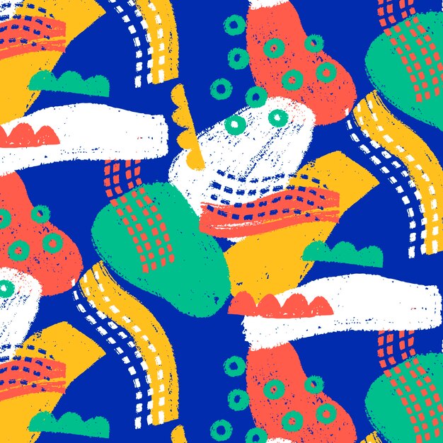 Diseño de patrón de garabato abstracto dibujado a mano