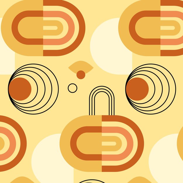 Diseño de patrón geométrico bohemio.