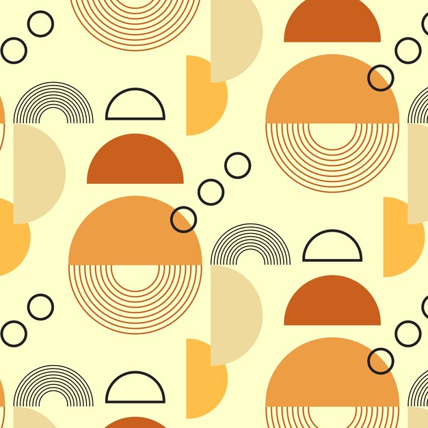 Diseño de patrón geométrico bohemio.