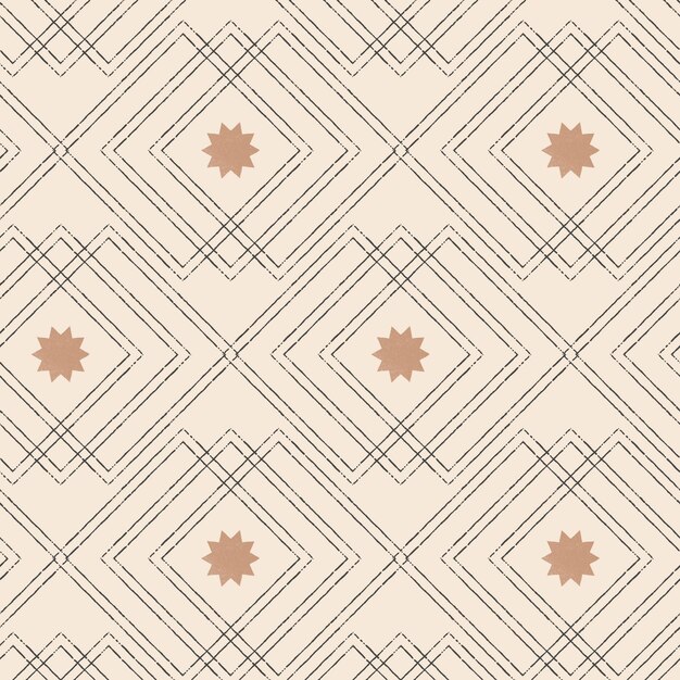 Diseño de patrón geométrico boho dibujado a mano