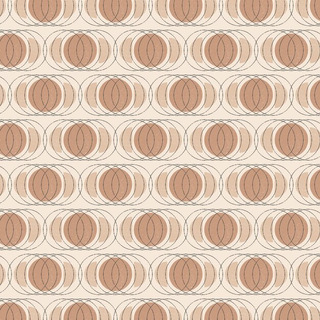 Diseño de patrón geométrico boho dibujado a mano