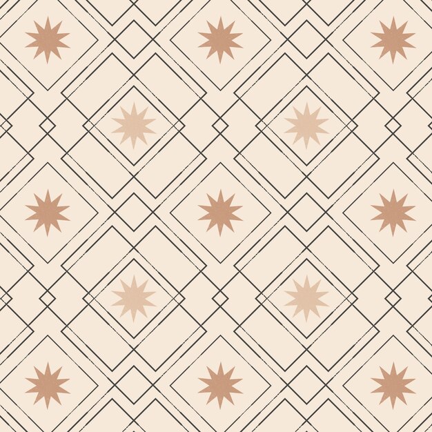 Diseño de patrón geométrico boho dibujado a mano