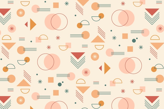 Diseño de patrón geométrico boho dibujado a mano