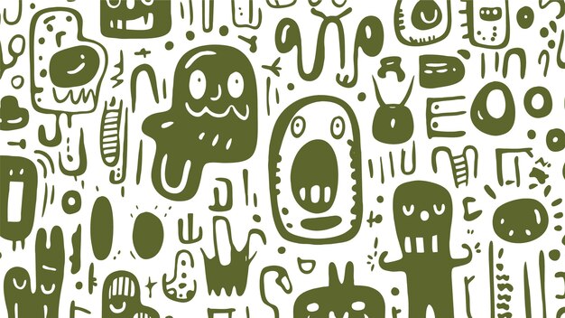 diseño de patrón de Halloween verde