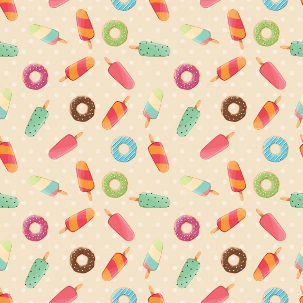 Diseño de patrón de helados