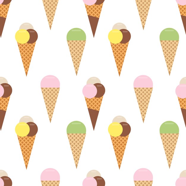 Diseño de patrón de helados