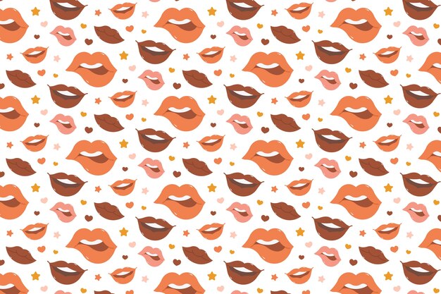 Diseño del patrón de los labios