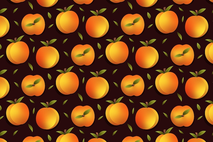 Vector gratuito diseño de patrón de melocotón degradado